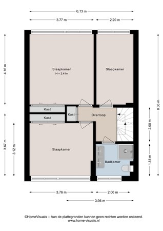 Floorplan - Roerdomplaan 103, 7905 ED Hoogeveen